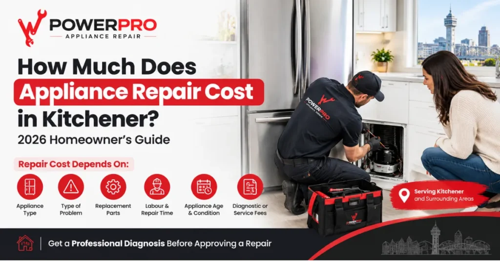 How Much Does Appliance Repair Cost in Kitchener? 2026 Guide