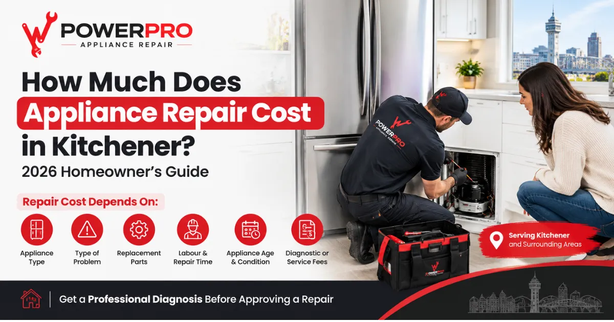 How Much Does Appliance Repair Cost in Kitchener? 2026 Guide